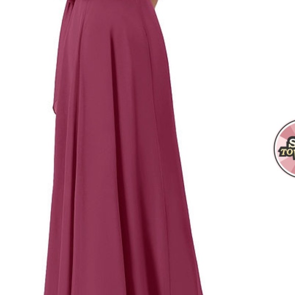 Formal dress long Mulberry color size A4 - Picture 7 of 8